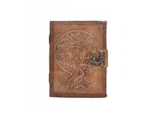 Handmade Charcoal Antique the angel  Embossed Leather note book journal handmade book Embossed Note Book Diary